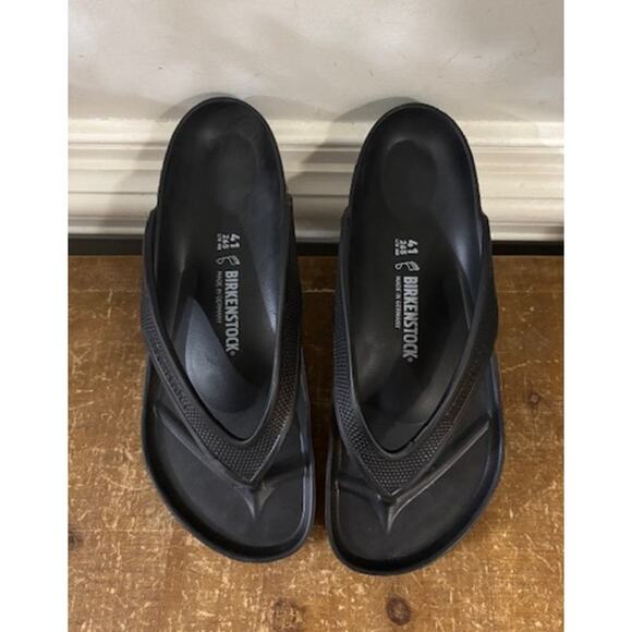BIRKENSTOCK Sandals Honolulu EVA Black Size 41 Size 10 - 10.5 Flip Flops NEW - Picture 1 of 5